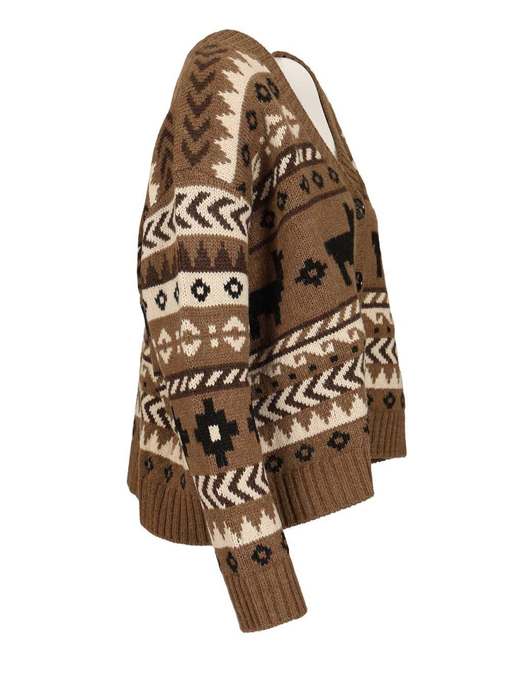 Weekend Max Mara Jacquard Cardigan Knitwear - Multicolor | bd890e4f827978e86749016fb7673ff1d9f35de6