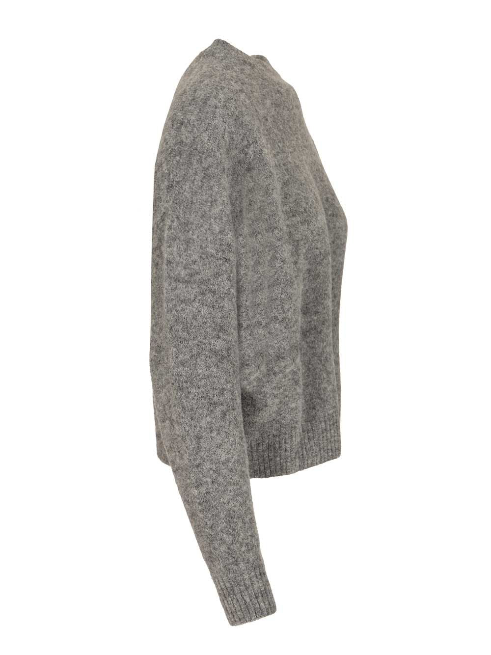 Weekend Max Mara Wool And Alpaca Sweater Knitwear - Grey | 9f1fe8a36b8a91d10731c377b750299d079019f0