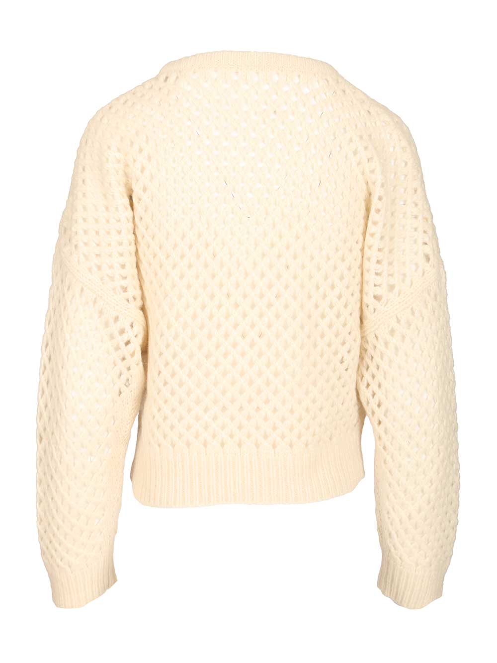 Max Mara Cashmere And Silk Sweater Knitwear - Bianco | 67e9f88cbf401714f100949459e71f6934896088