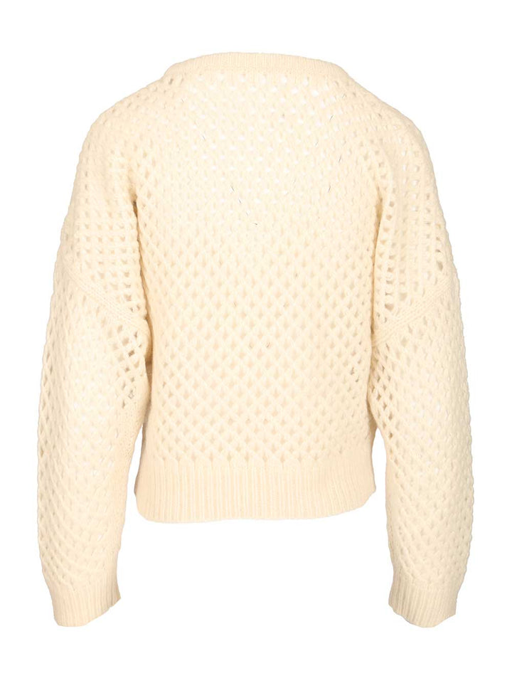 Max Mara Cashmere And Silk Sweater Knitwear - Bianco | 67e9f88cbf401714f100949459e71f6934896088