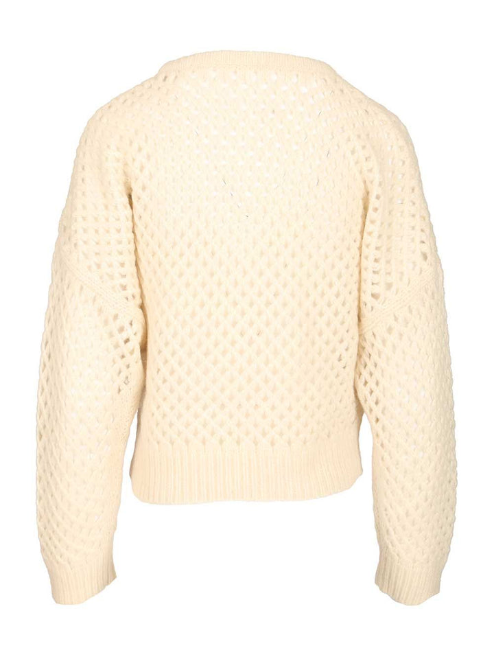 Max Mara Cashmere And Silk Sweater Knitwear - Bianco | dce928d2cb3dc935fa5ba45db4ab64412ea8da15