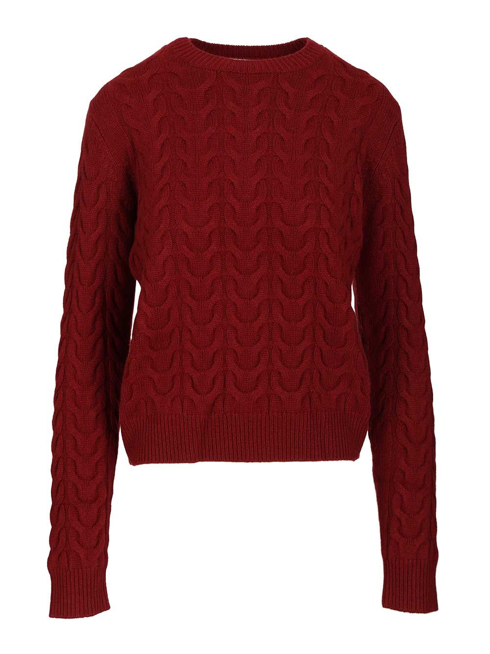 Max Mara Slim Cashmere Sweater Knitwear - Rosso | 27cc71879ee3737d996815ba92969484c70a631b