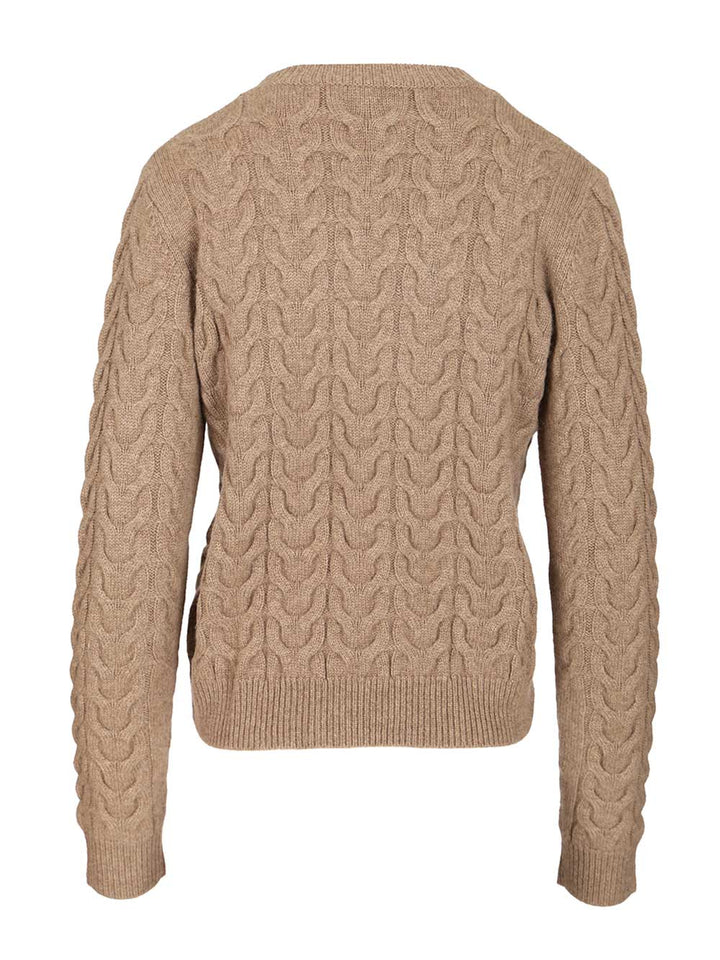 Max Mara Slim Cashmere Sweater Knitwear - Beige | cb0af2a89b5eb29e6a5b493c0f5be3996931bf6b