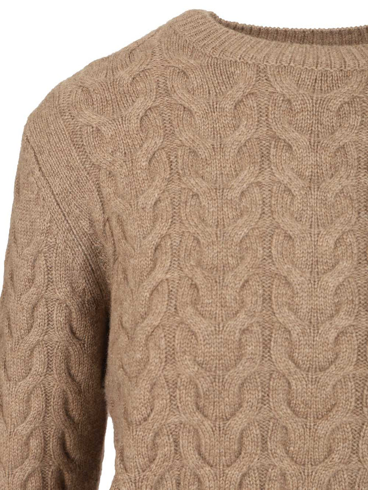 Max Mara Slim Cashmere Sweater Knitwear - Beige | 51ccebfe21517f92aca4b8a019234af7fd1a9e16