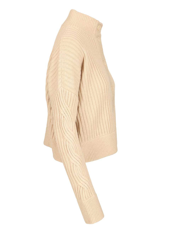 Max Mara Wool And Cashmere Cardigan Knitwear - Beige | 7b32f44dffbb440fd4a4651617a3a1b3a7f6e14e
