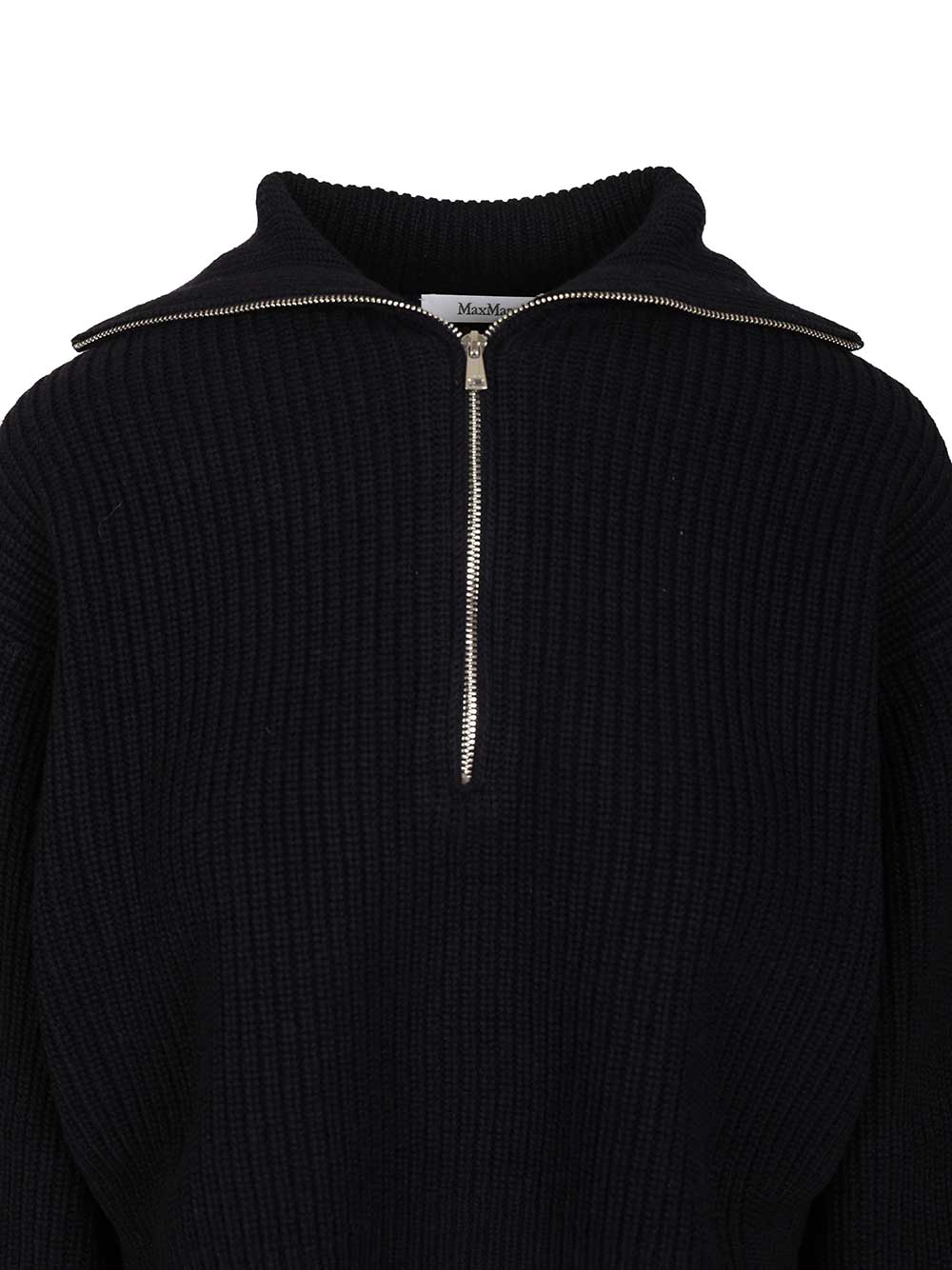 Max Mara Zip-Up Sweater Knitwear - Blu | 1ef9ffced8595b96afa6c0dcb26054e2bd8fd608