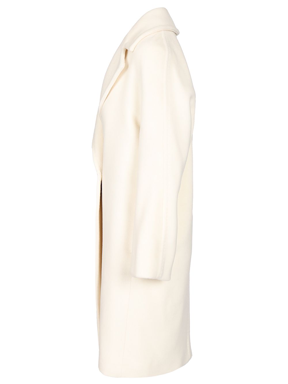 Max Mara Studio Double-Breasted Coat Coats - Bianco | cd9beef1c98d213791001d0f69d20579195b6208