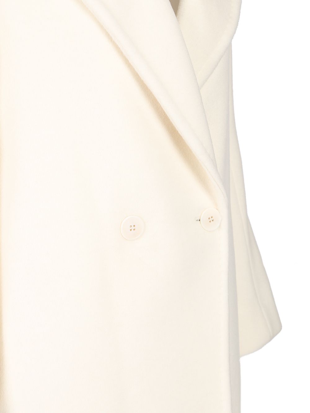 Max Mara Studio Double-Breasted Coat Coats - Bianco | 7e4e128aabf046ff643208f516ff4575fb50fba1