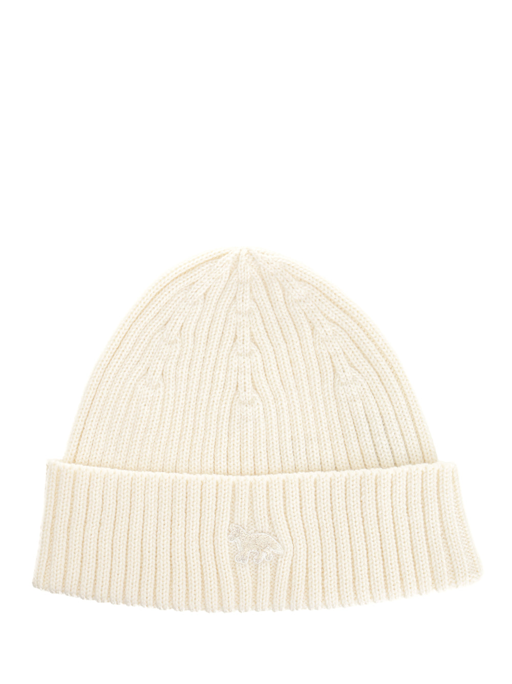 Maison KitsunÉ Virgin Wool Hat Cappelli - Bianco | 543973a06afa23d2920547a27f94b51dec53da54