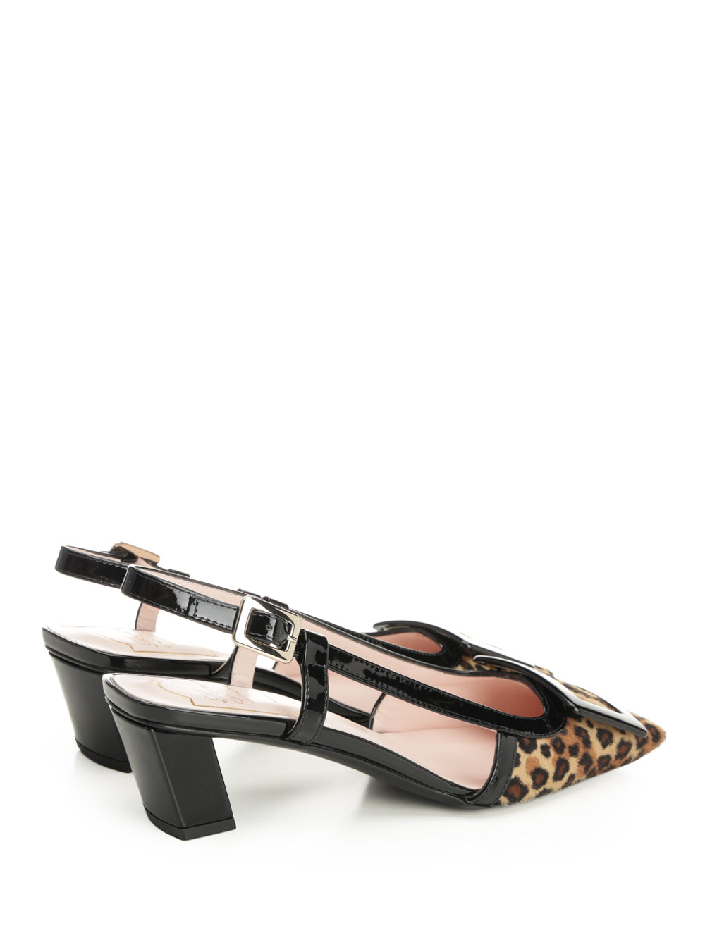 Roger Vivier Belle Vivier Leather Slingback Decollete - Animalier | 157d3be0f1f63f9e0e54c747203641872bdba99b