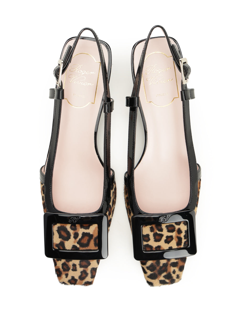 Roger Vivier Belle Vivier Leather Slingback Decollete - Animalier | 7f0706769048bcd0025e43e39c460d5e0843875f