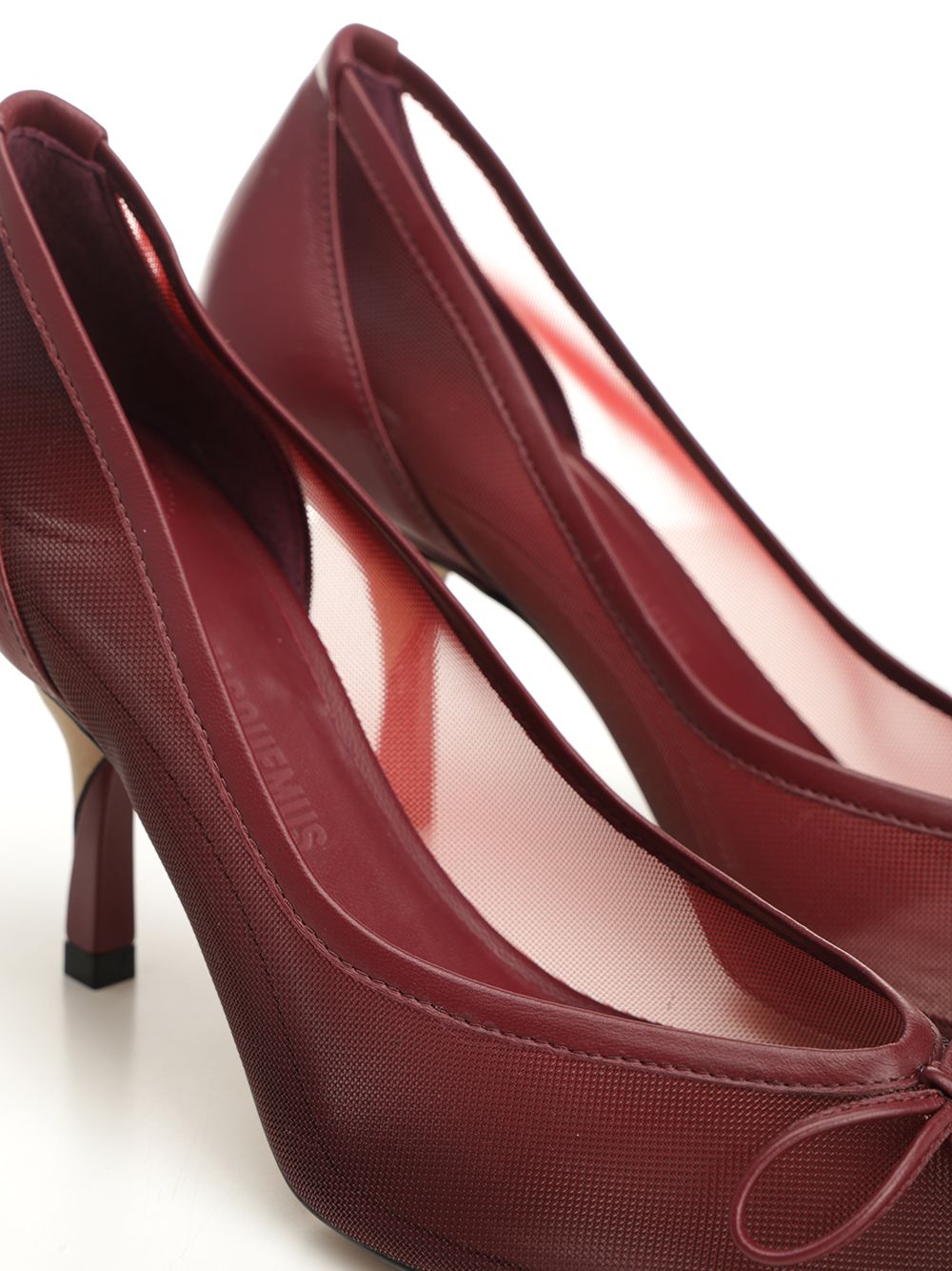 Jacquemus Décolleté Tourni Decollete - Bordeaux | f8d8a0df17db524d4f6de73fd8dbc5d20bdbf15f