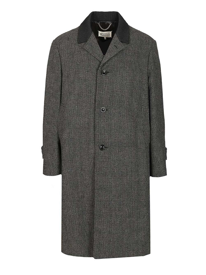 Maison Margiela Wool Coat Coats - Grey | 693c0cb318d6cb5b828dfdbd0bbaddc8cabaab12
