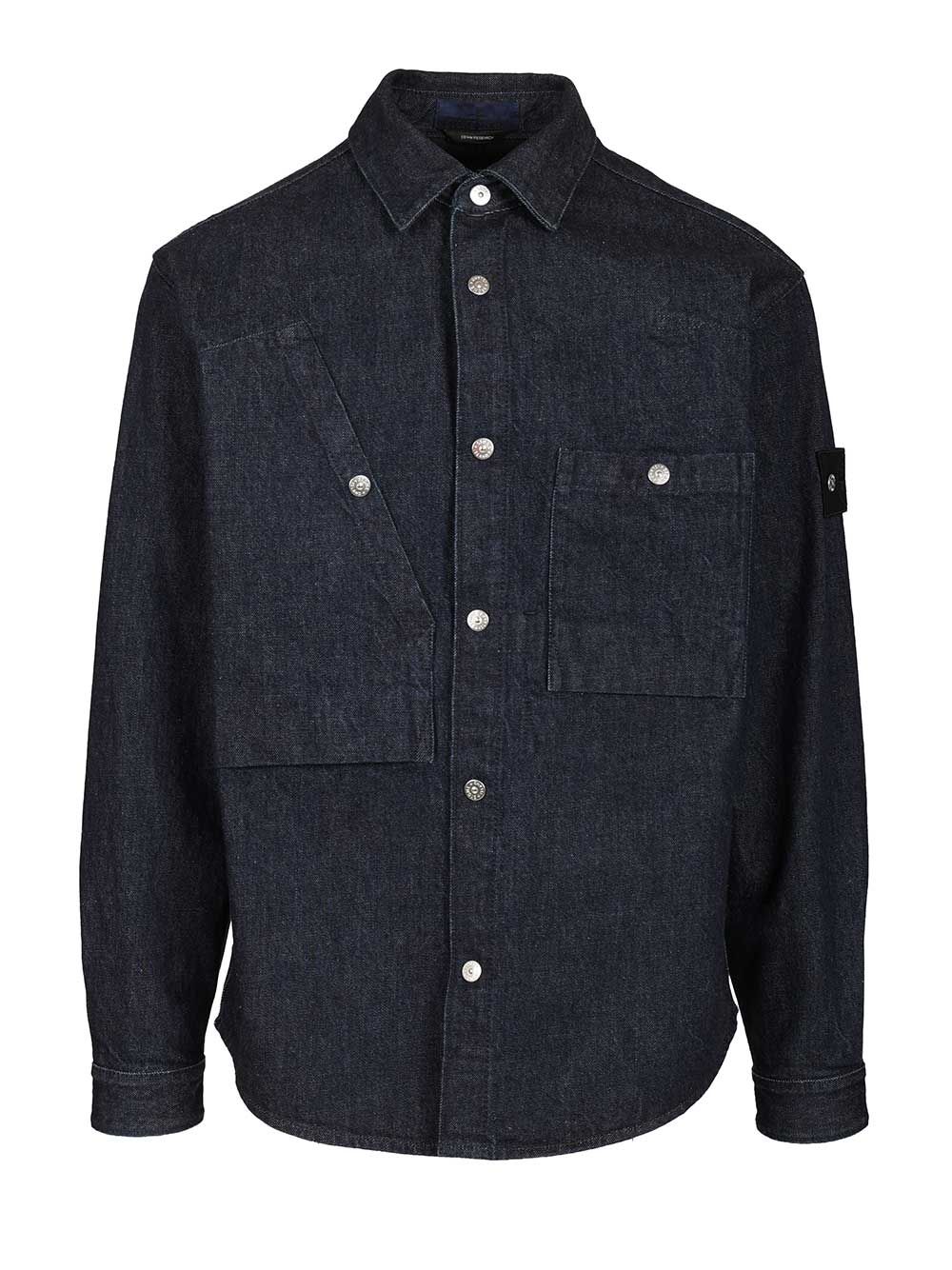 Stone Island Denim Shirt Giacche - Blu | 7e36e557893986c31215b0d025c417da03bcc740