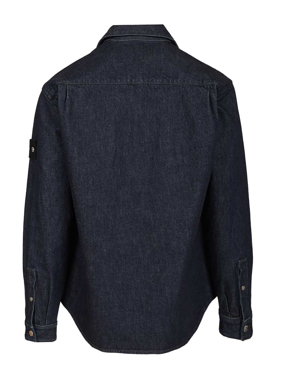 Stone Island Denim Shirt Giacche - Blu | e096c73eecd7d78620ef2a6daa71553138aba5bc