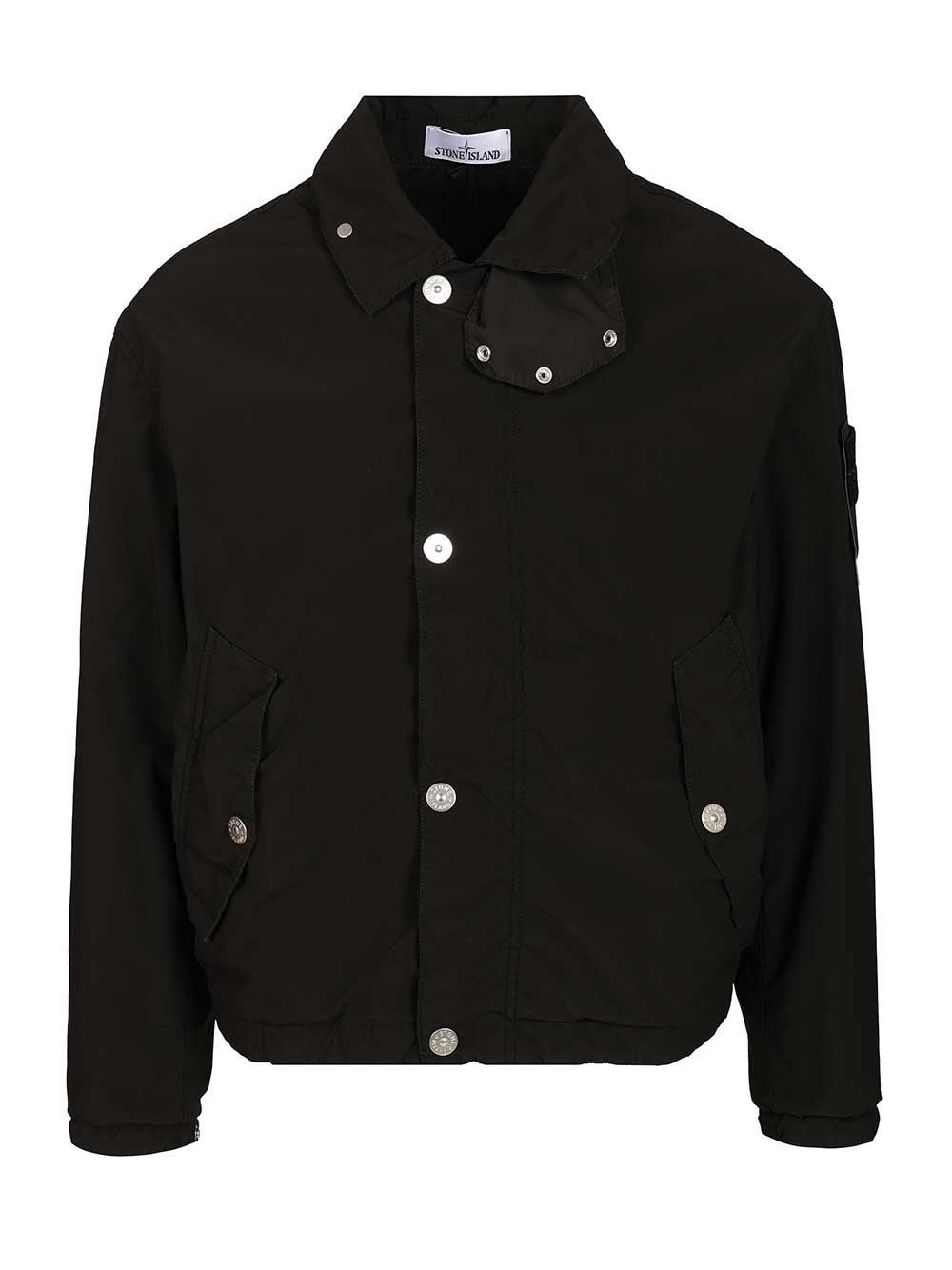 Stone Island Coach Jacket With Hood Giacche - Nero | 1525a44a3146ac78b83a6493657469a832e916b0
