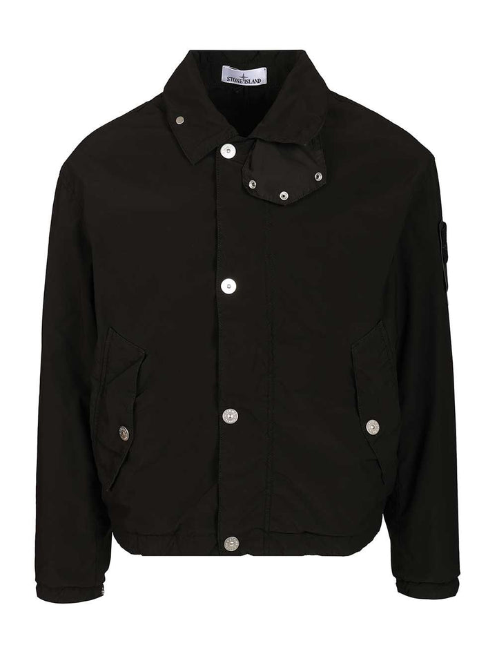 Stone Island Coach Jacket With Hood Giacche - Nero | 1525a44a3146ac78b83a6493657469a832e916b0