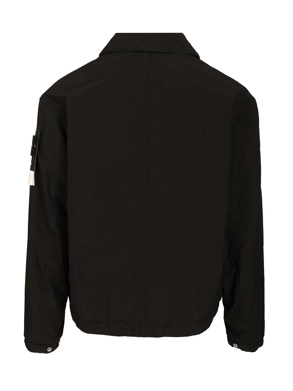 Stone Island Coach Jacket With Hood Giacche - Nero | 711dd9d57a7bf593f8462a352b428b535cd11d63