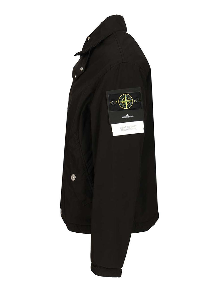 Stone Island Coach Jacket With Hood Giacche - Nero | 4ab10834fbc0a0b0fcf687cf10ece7d7b09d7c9b