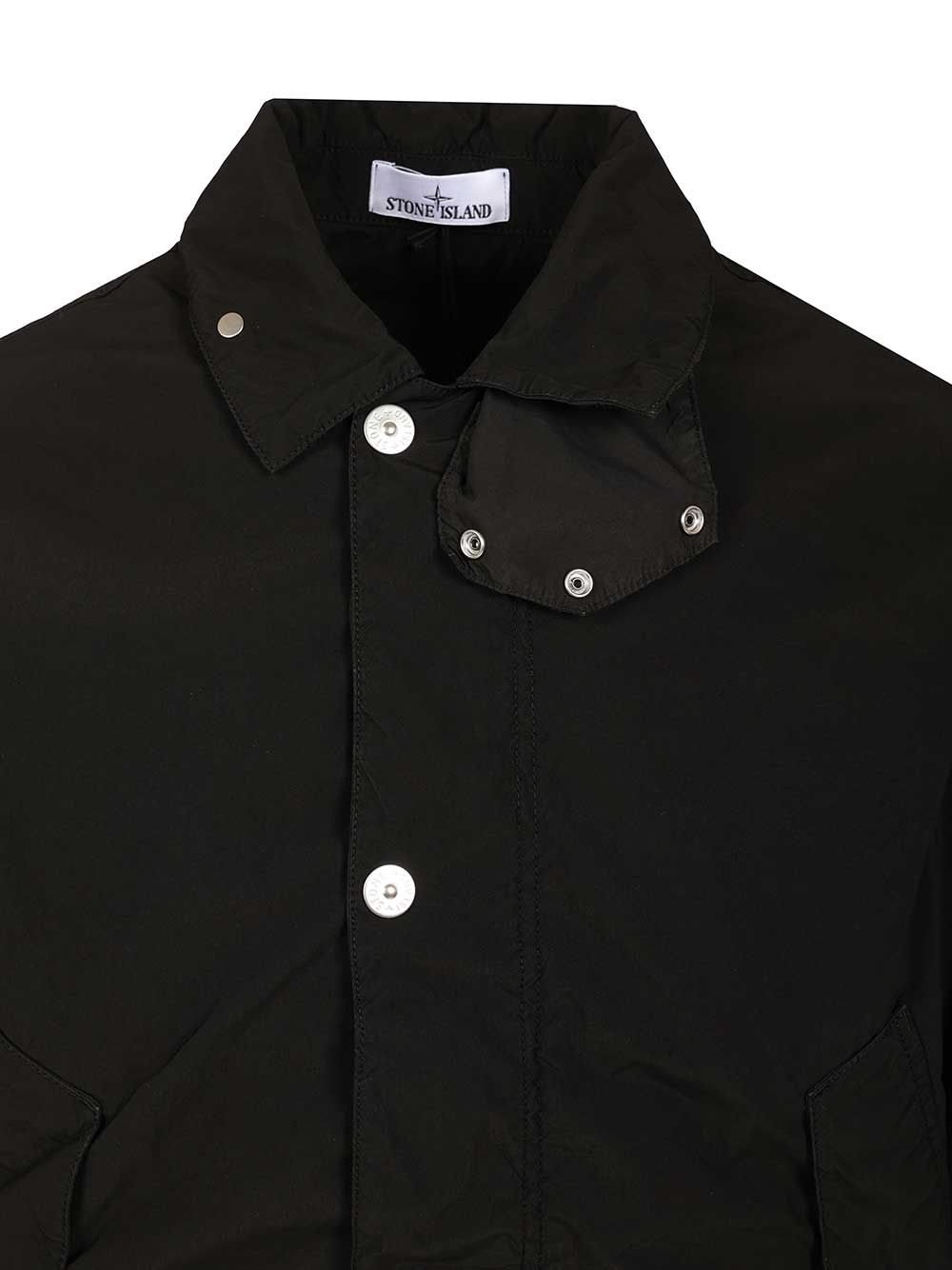 Stone Island Coach Jacket With Hood Giacche - Nero | 30a8a3008be18d775607a908aa01f0e8ce002eb2