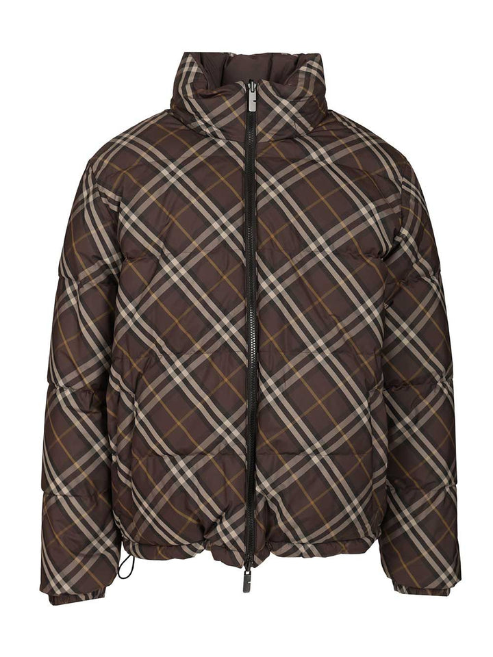 Burberry Snowdon Check Coats - Marrone | 3dcdab0f476b8d138a7636f7f3ddf305c1d05a1f