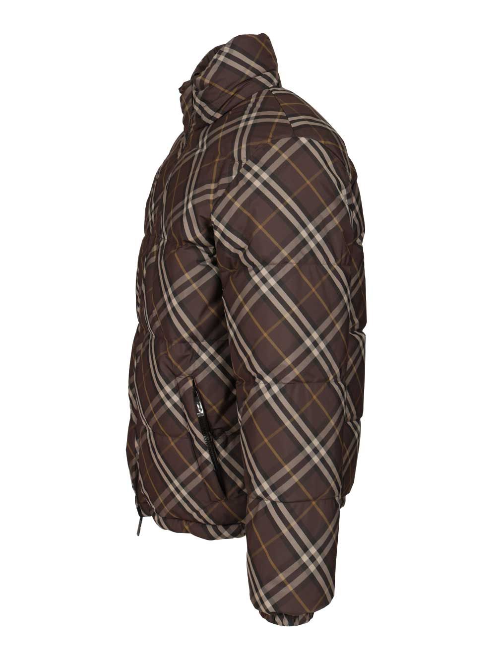 Burberry Snowdon Check Coats - Marrone | e7bc69ad0d606dad9d4d7aa6628fc40bdda8806e