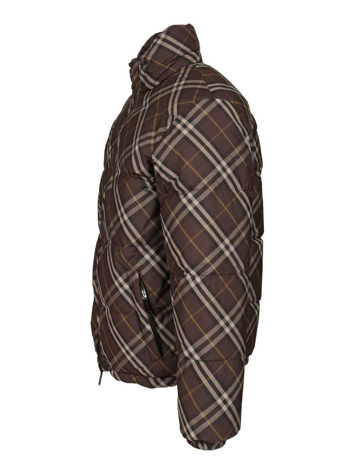 Burberry Snowdon Check Coats - Marrone | e7bc69ad0d606dad9d4d7aa6628fc40bdda8806e