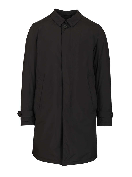 Prometeo Padded Nylon Trench Coat Coats Nero