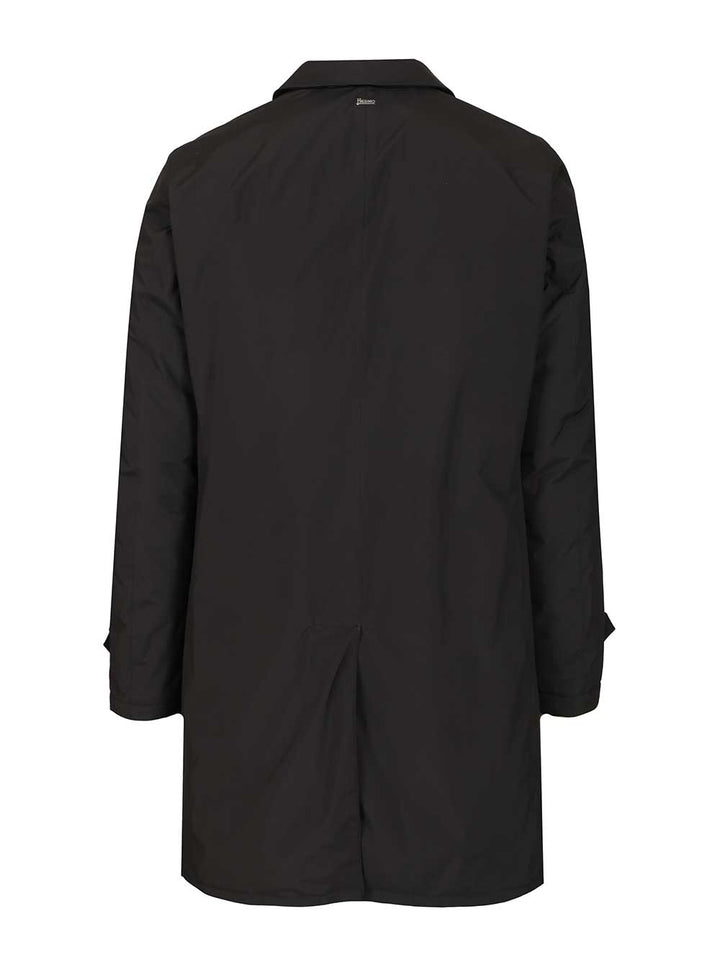 Herno Prometeo Padded Nylon Trench Coat Coats - Nero | 7b35659282248aad7982b15fa90ea9d003a8da33