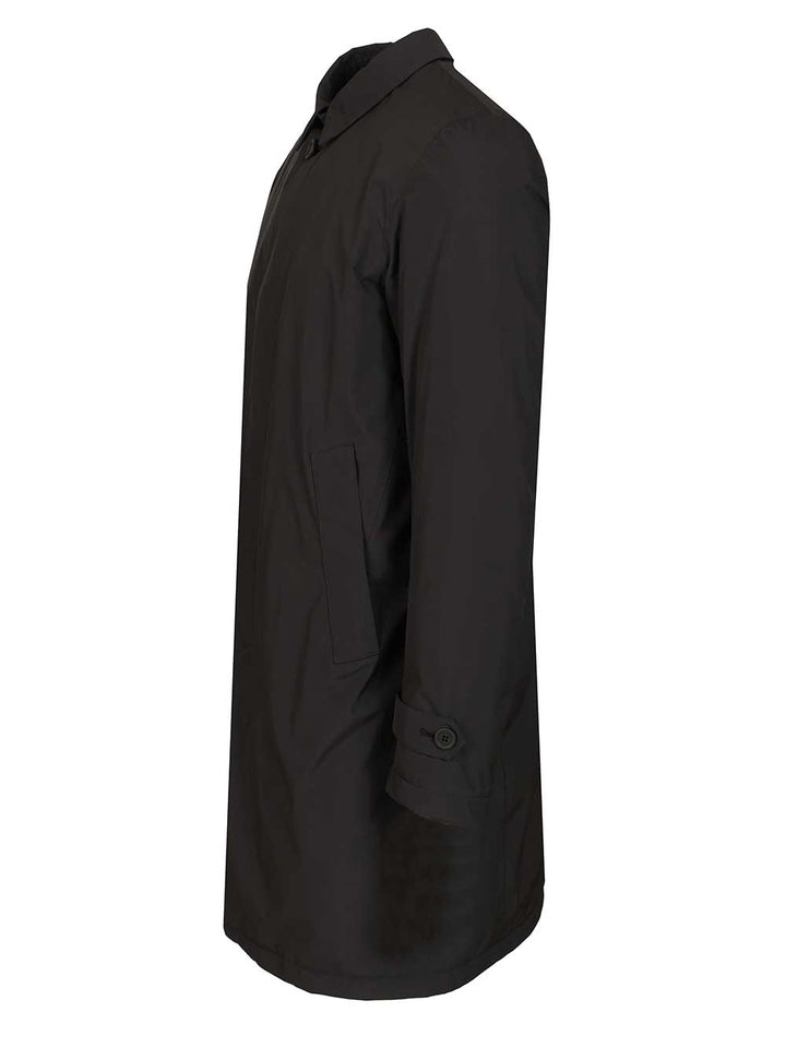 Herno Prometeo Padded Nylon Trench Coat Coats - Nero | ad3392cd604ceeb048834ddee34cf29e1b2c86c3