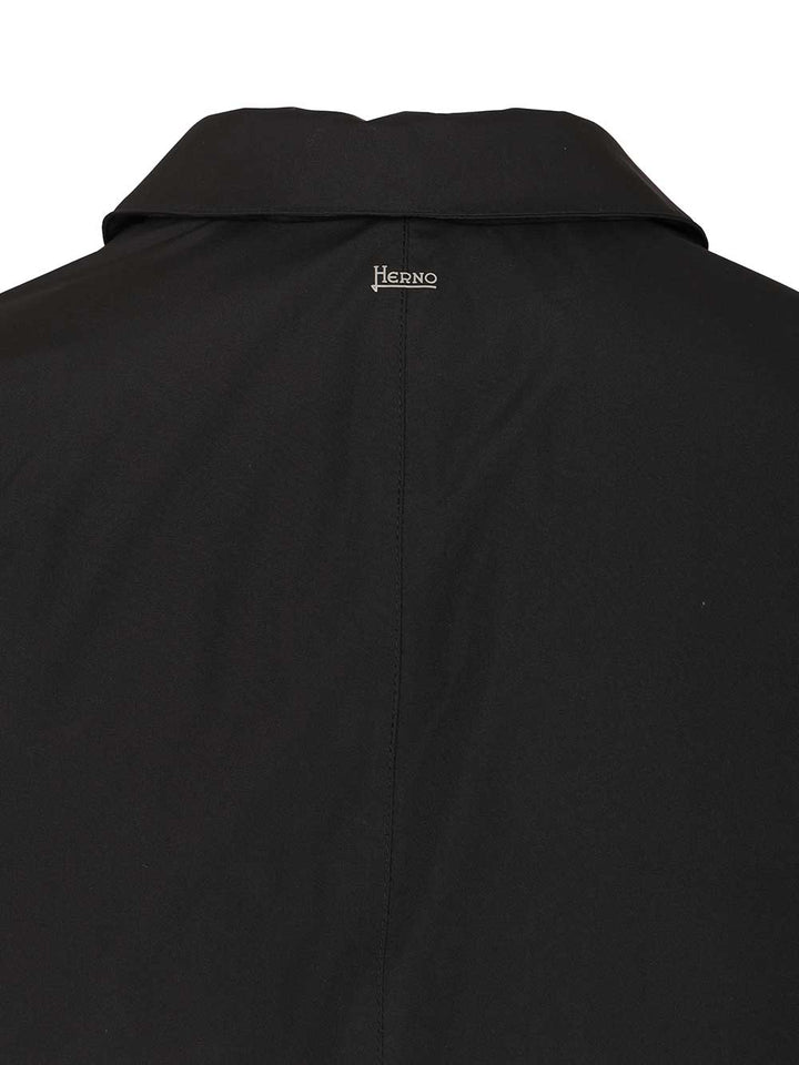 Herno Prometeo Padded Nylon Trench Coat Coats - Nero | f7d82d8d460116676b17e989d5ca0181b581b060