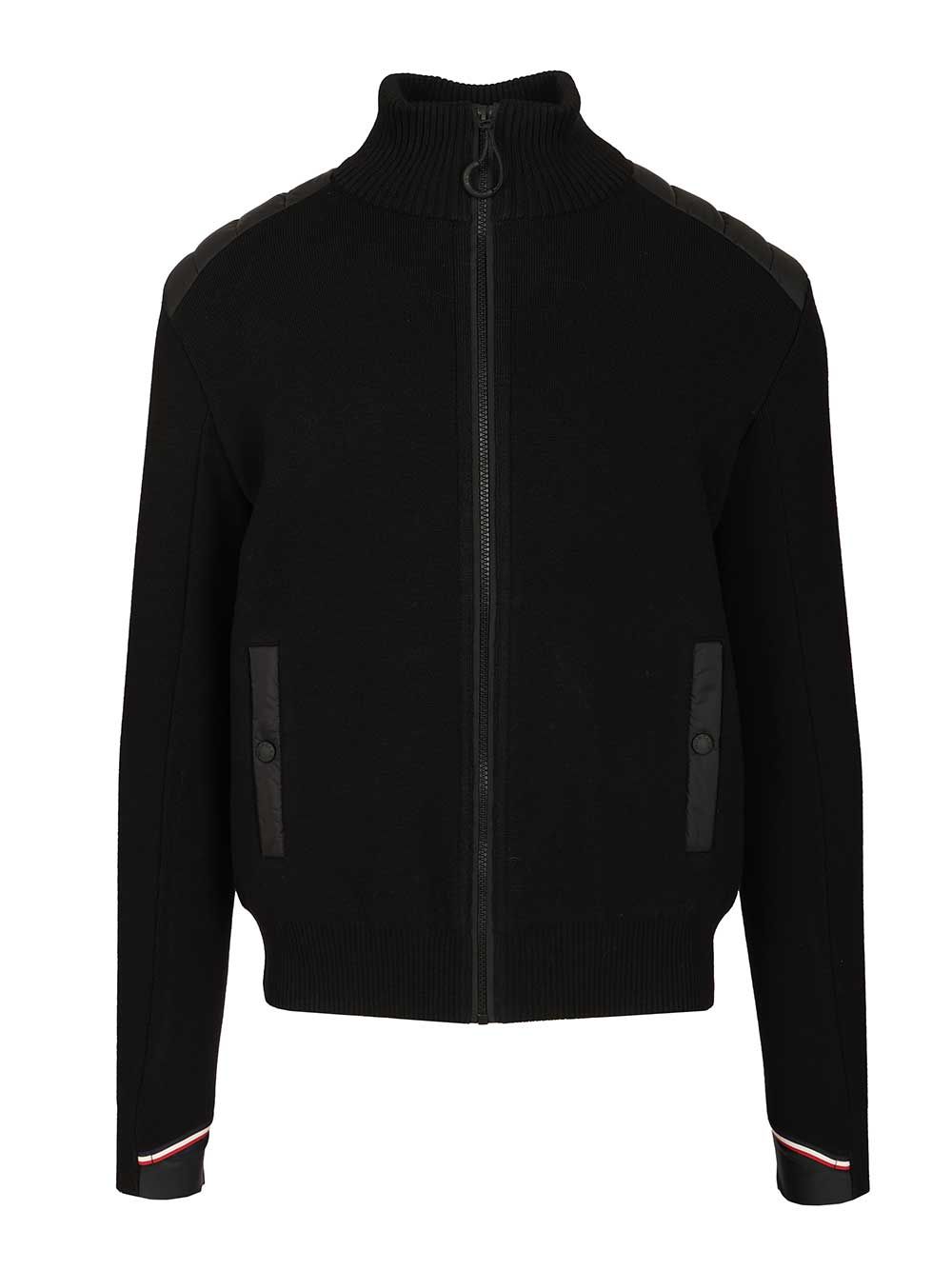Moncler Grenoble Padded Cardigan Knitwear - Nero | 229d743cd2d26e22a25ccae5b9c3e35216510ea6