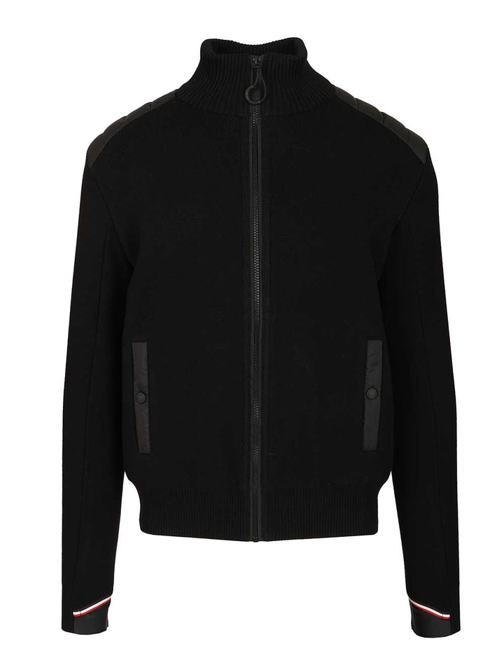 Moncler Grenoble Padded Cardigan Knitwear - Nero | 229d743cd2d26e22a25ccae5b9c3e35216510ea6