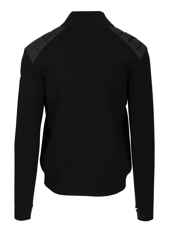 Moncler Grenoble Padded Cardigan Knitwear - Nero | 7481543c465002136e5dd0600f80fde9c7b1db3b