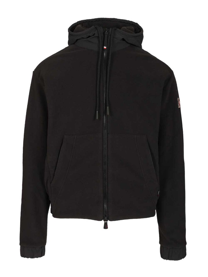 Moncler Grenoble Polartec® Full-Zip Hoodie Sweatshirts - Nero | a633761337c44d00fe61d7843389b766bdb0fd79