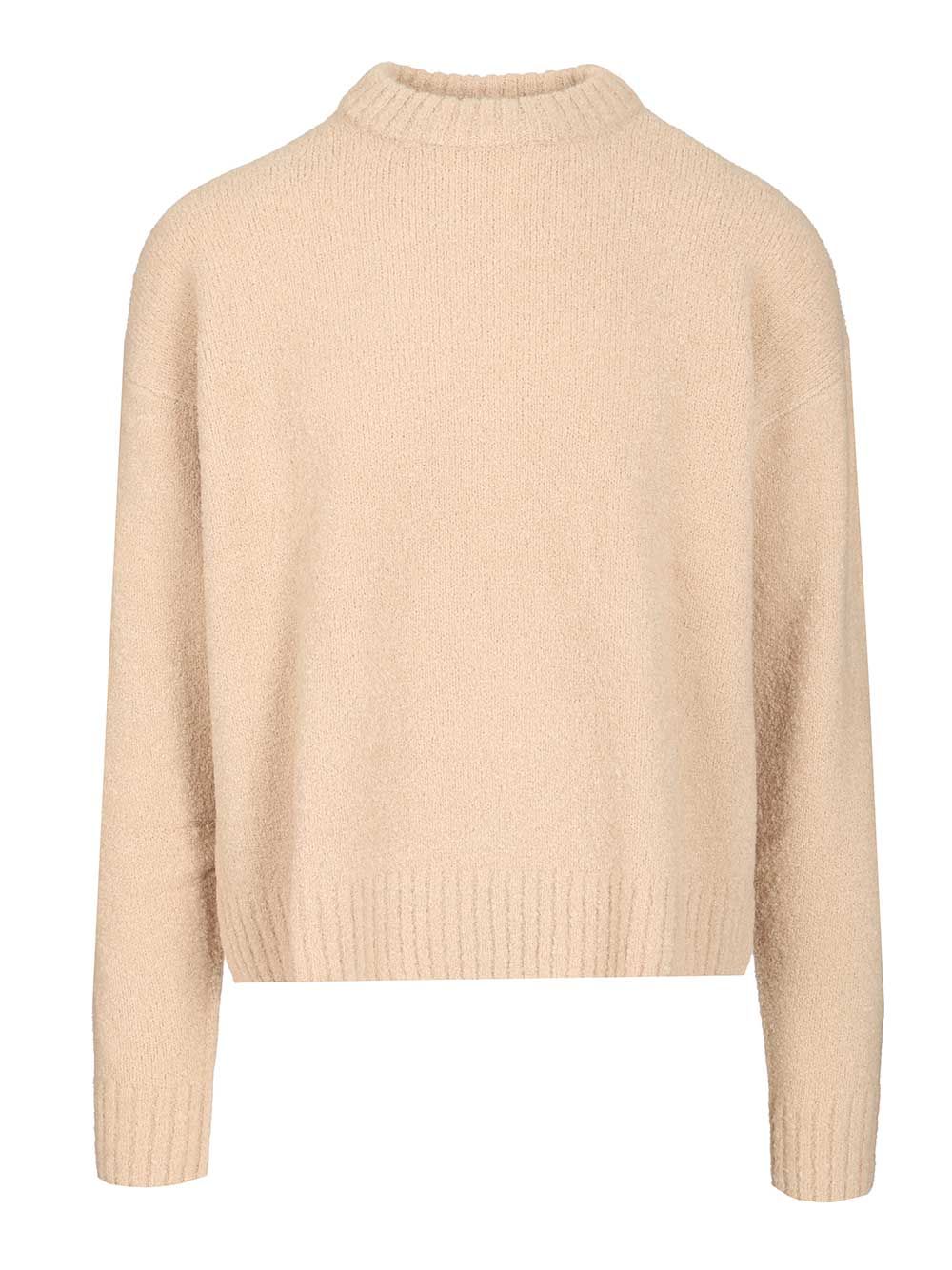 Amish Maglione In Misto Lana Bouclé Knitwear - Beige | 6db20e61eea7e2e8ac13eb0d8b208cd85f795a71