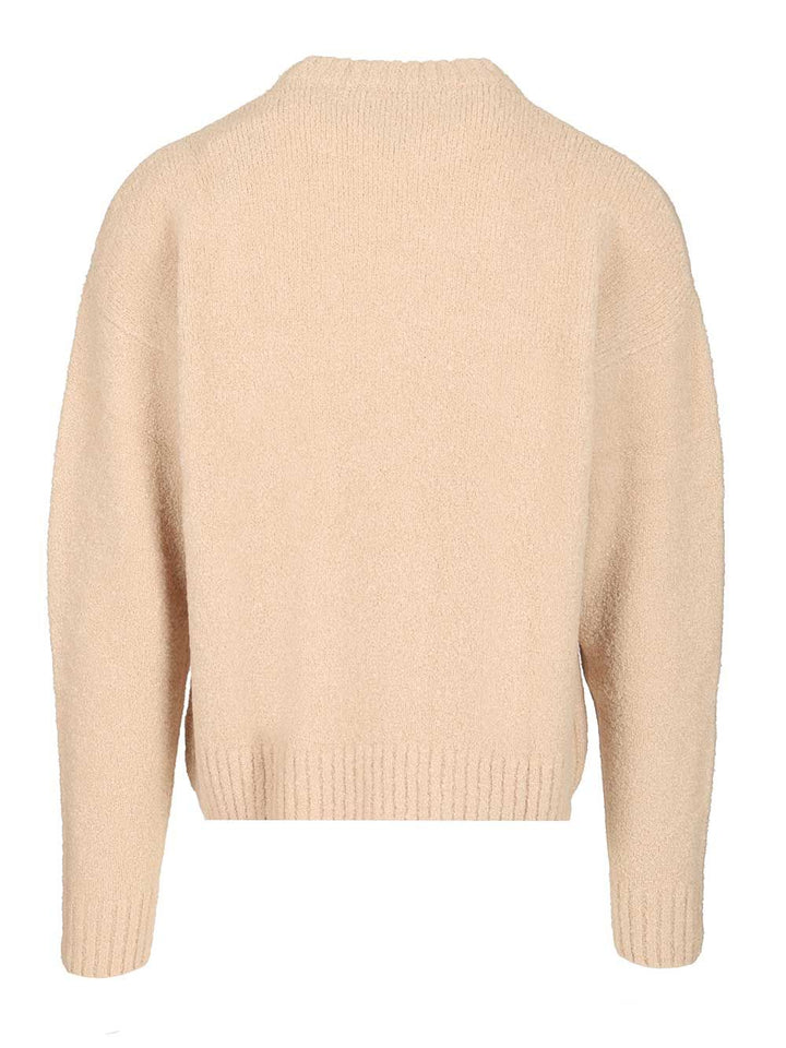 Amish Maglione In Misto Lana Bouclé Knitwear - Beige | 19ae51ece3461fe491e8a35a68c36b852e8ac7ed