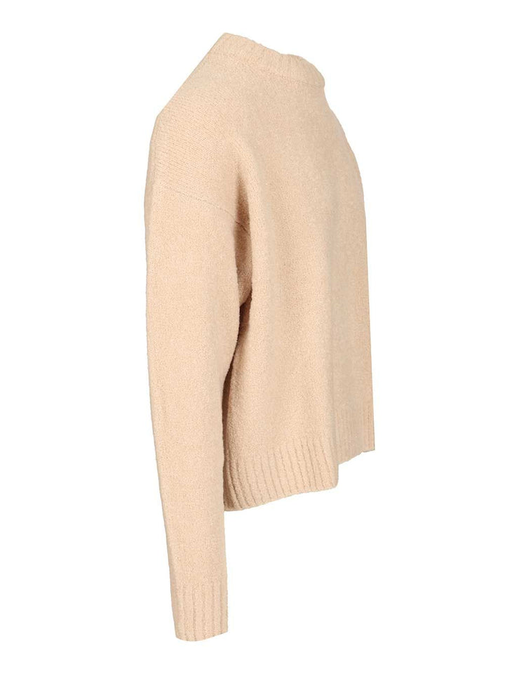 Amish Maglione In Misto Lana Bouclé Knitwear - Beige | 31cfca9310853ad883de8dd1a2deb5d5eb57d079