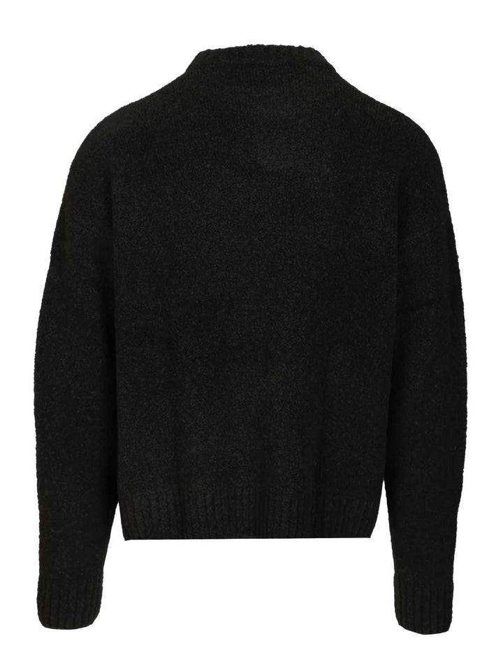 Amish Maglione In Misto Lana Bouclé Knitwear - Nero | 60f4b30dde02ede26558e1bd6a3d55db76ee36dc