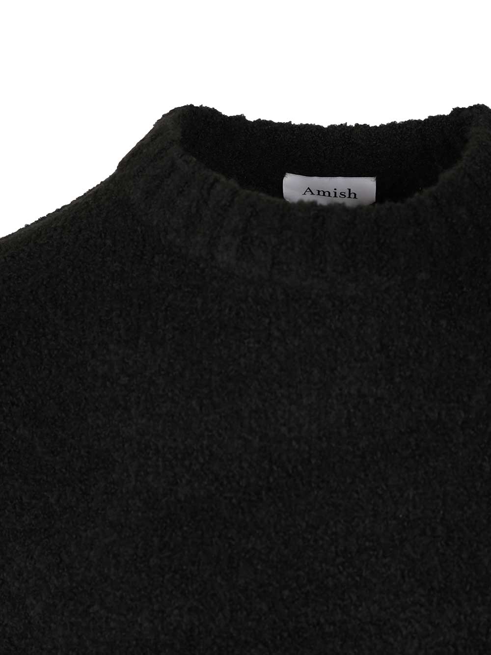 Amish Maglione In Misto Lana Bouclé Knitwear - Nero | 693fb25e52c9f756786413681cb6f69450dbfea5