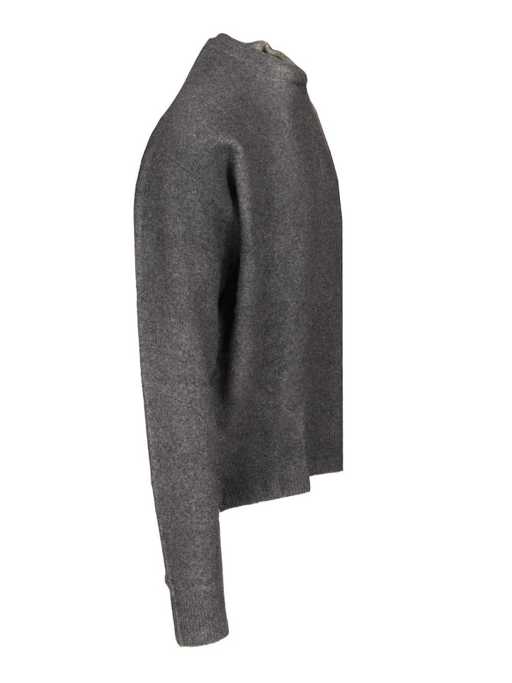 Amish Crew Neck Sweater Knitwear - Grey | a22efea3b31fb5d0b8bafbf1f66a5f71d4ee7ba5