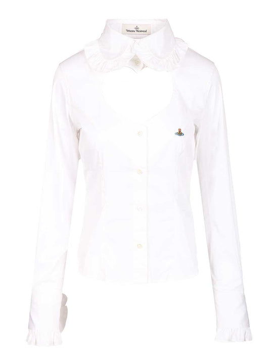 Toulouse Frill Shirt Shirts Bianco