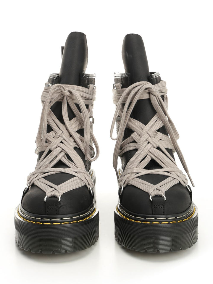 Dr. Martens X Rick Owens 1460 Megalace Boots - Nero | 5fc5817c97a274401ce5d441d700e6307f191218