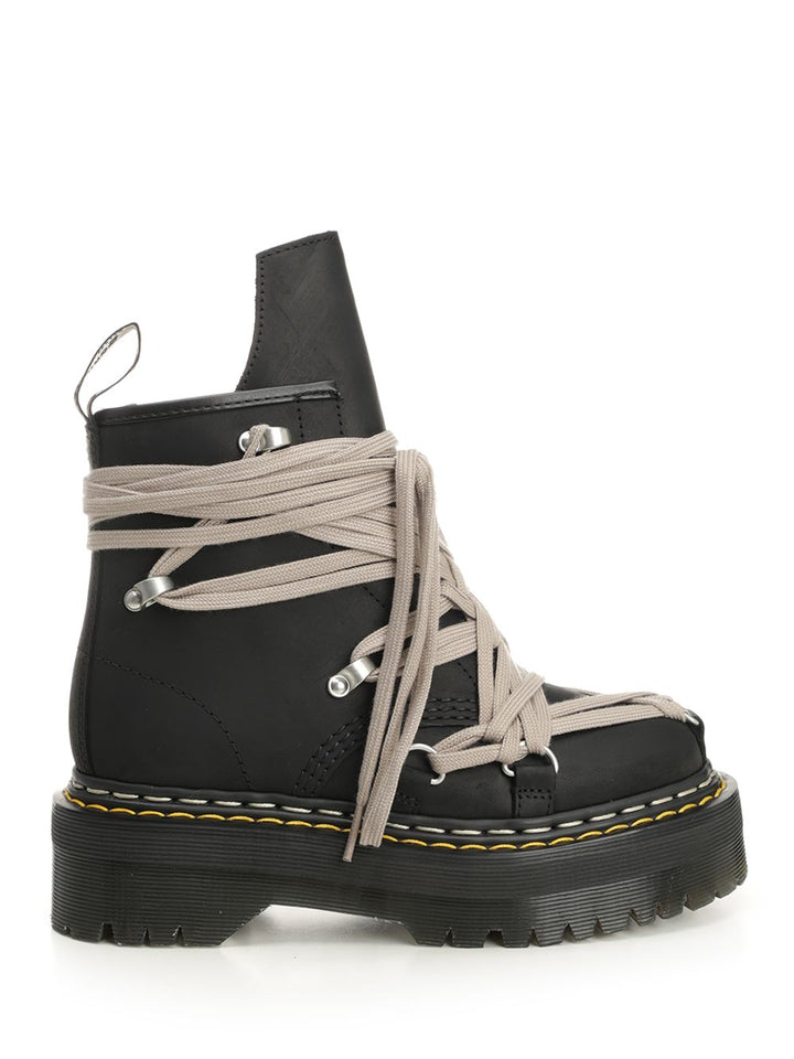 Dr. Martens X Rick Owens 1460 Megalace Boots - Nero | 2cc4fbf368e41330659b0bcb5d4ceae619729efc