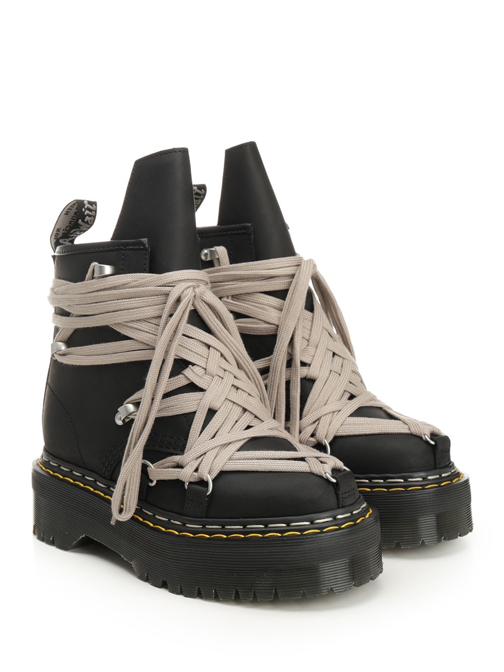 Dr. Martens X Rick Owens 1460 Megalace Boots - Nero | 176a2dad0efac6baeb4e2e010f5e8ddd0862483a
