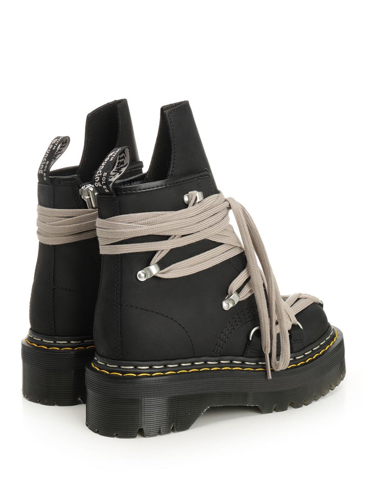 Dr. Martens X Rick Owens 1460 Megalace Boots - Nero | ddf82d641b9991ef42bdff2b069db9ceb5fd9594