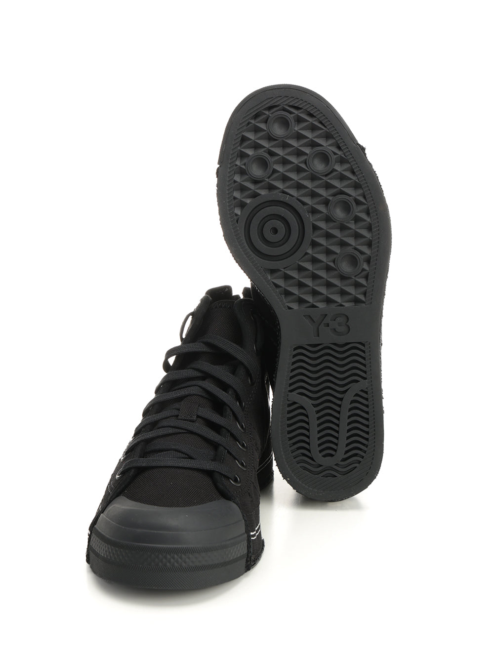 Adidas Y-3 Y-3-N Nizza Hi Sneakers - Nero | ccb359772f472f37b6c30f783cbd45d2ba355811