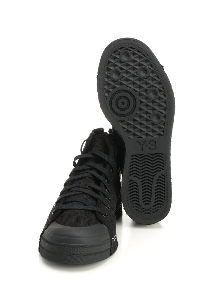 Adidas Y-3 Y-3-N Nizza Hi Sneakers - Nero | ccb359772f472f37b6c30f783cbd45d2ba355811