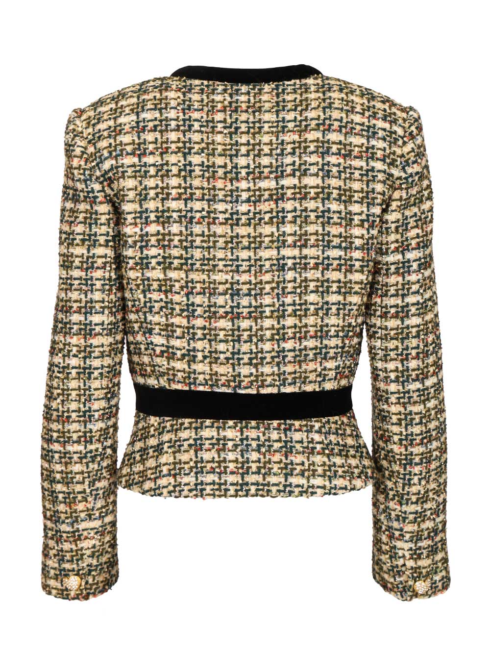 Valentino Garavani Velvet Bow Tweed Jacket Giacche - Multicolor | 1e0aa82f64423792379c81f5effdfe96c9623449