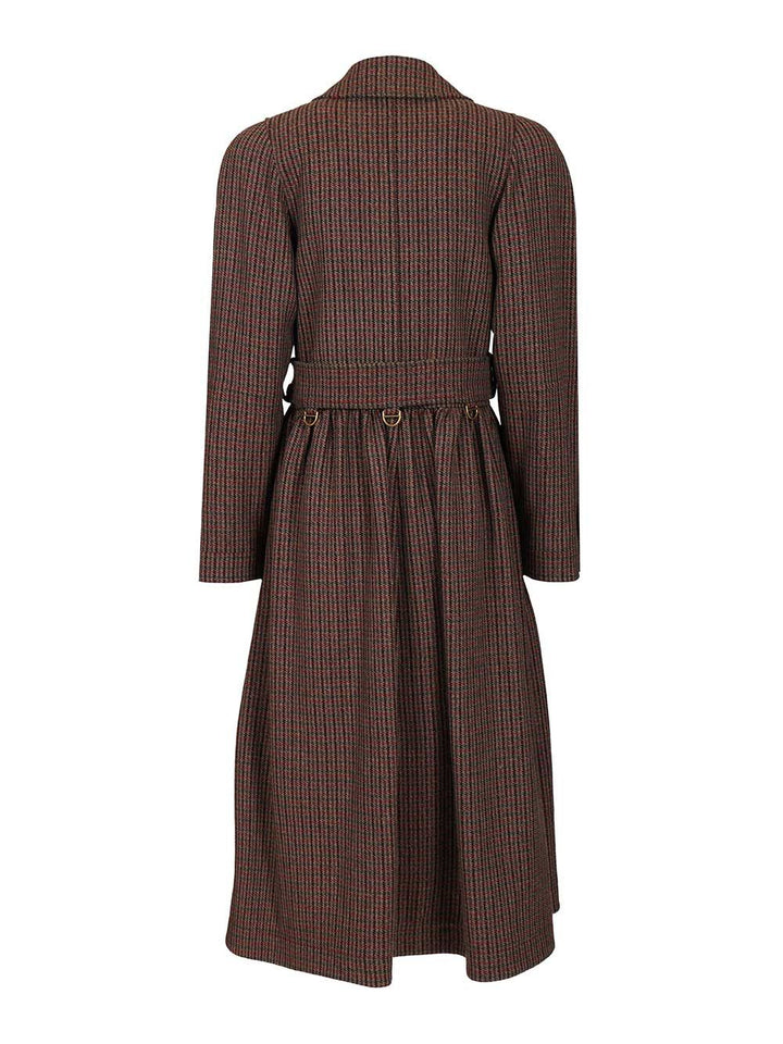 Chloe' Double-Breasted Coat Coats - Grey | 7f8002aadec11bdf2be714df54fcce5565fff598